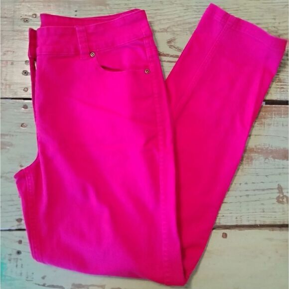 Spirited Randolph Duke Jeans Size 12 Pink / Fuschia Zipper and Double Button - Picture 9 of 12